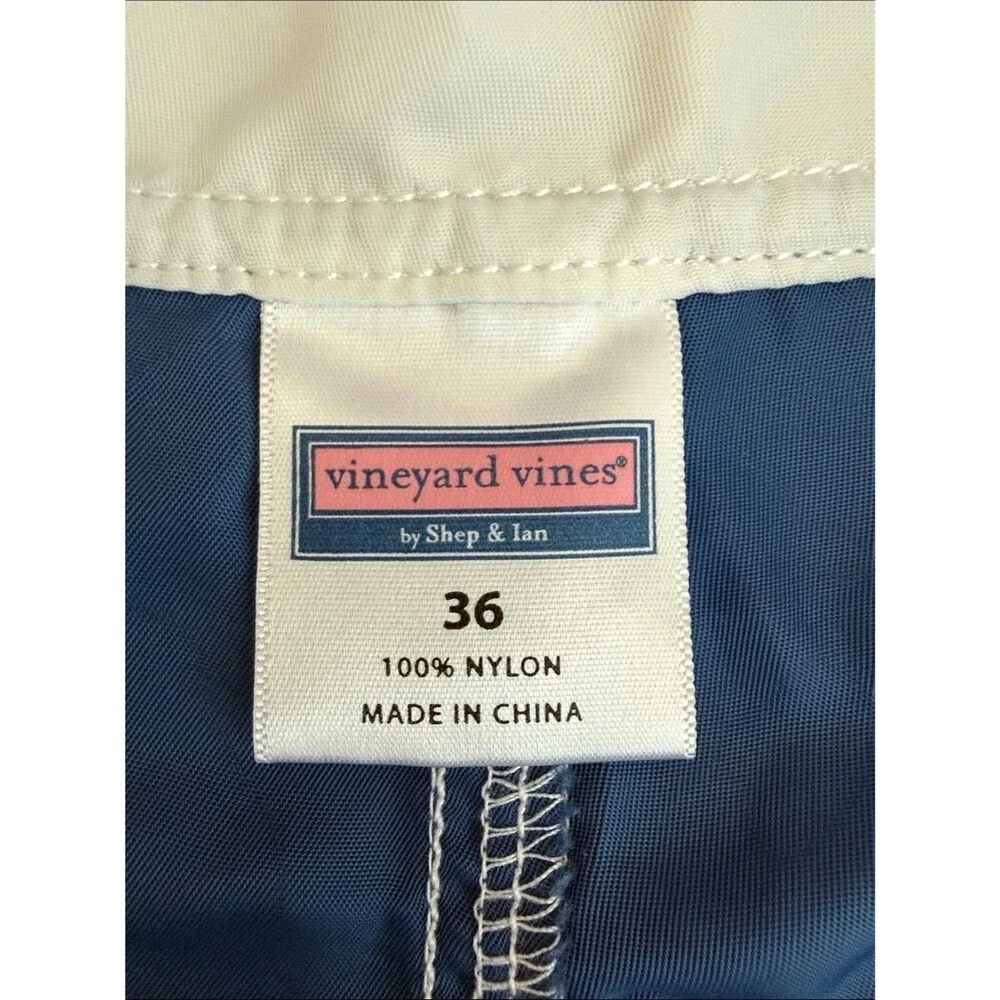 Vineyard Vines Navy, Red and White Men's Swim Board Shorts
